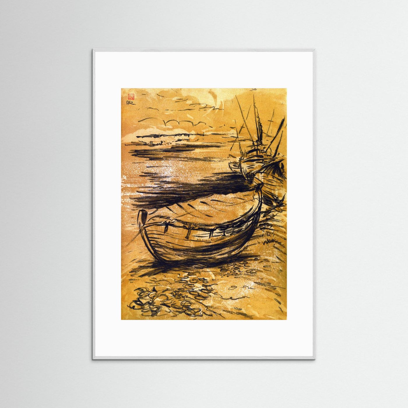 Norfolk crab boat edition 3 - Print on fine art paper