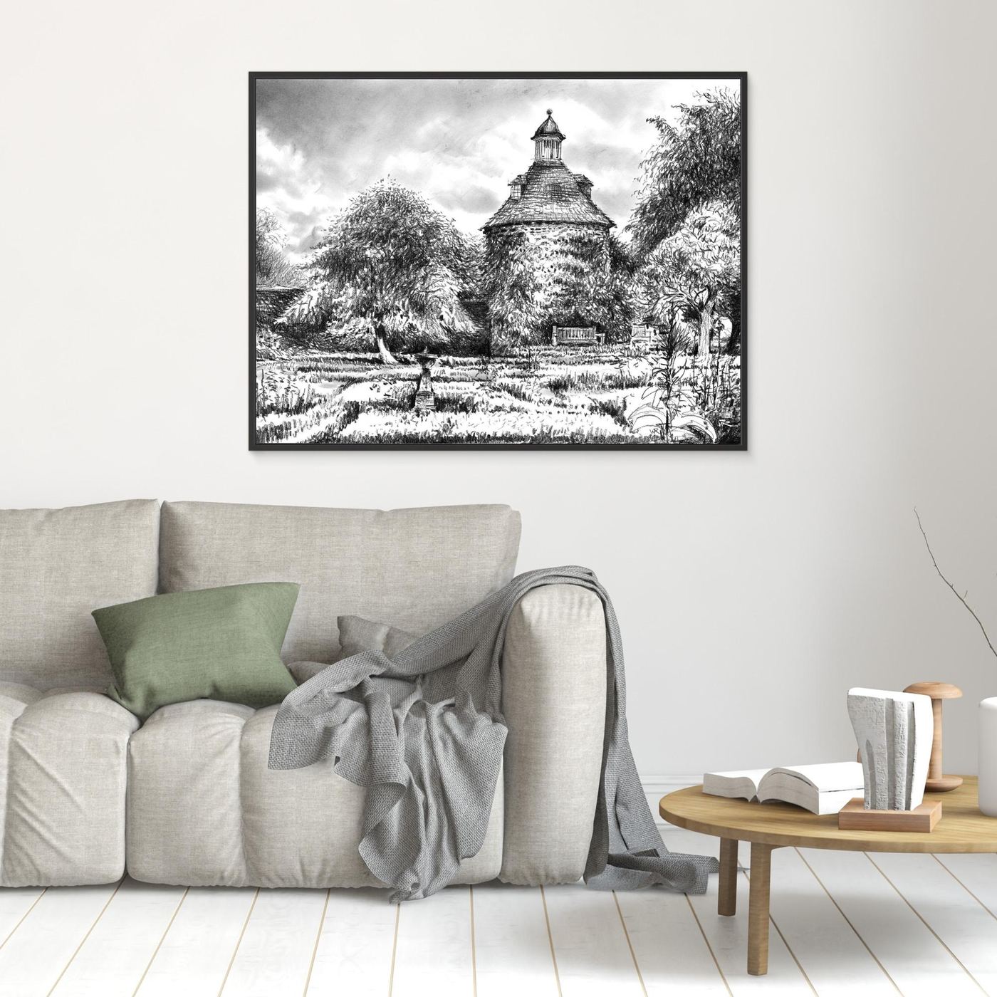 Rousham pigeon house - Canvas print