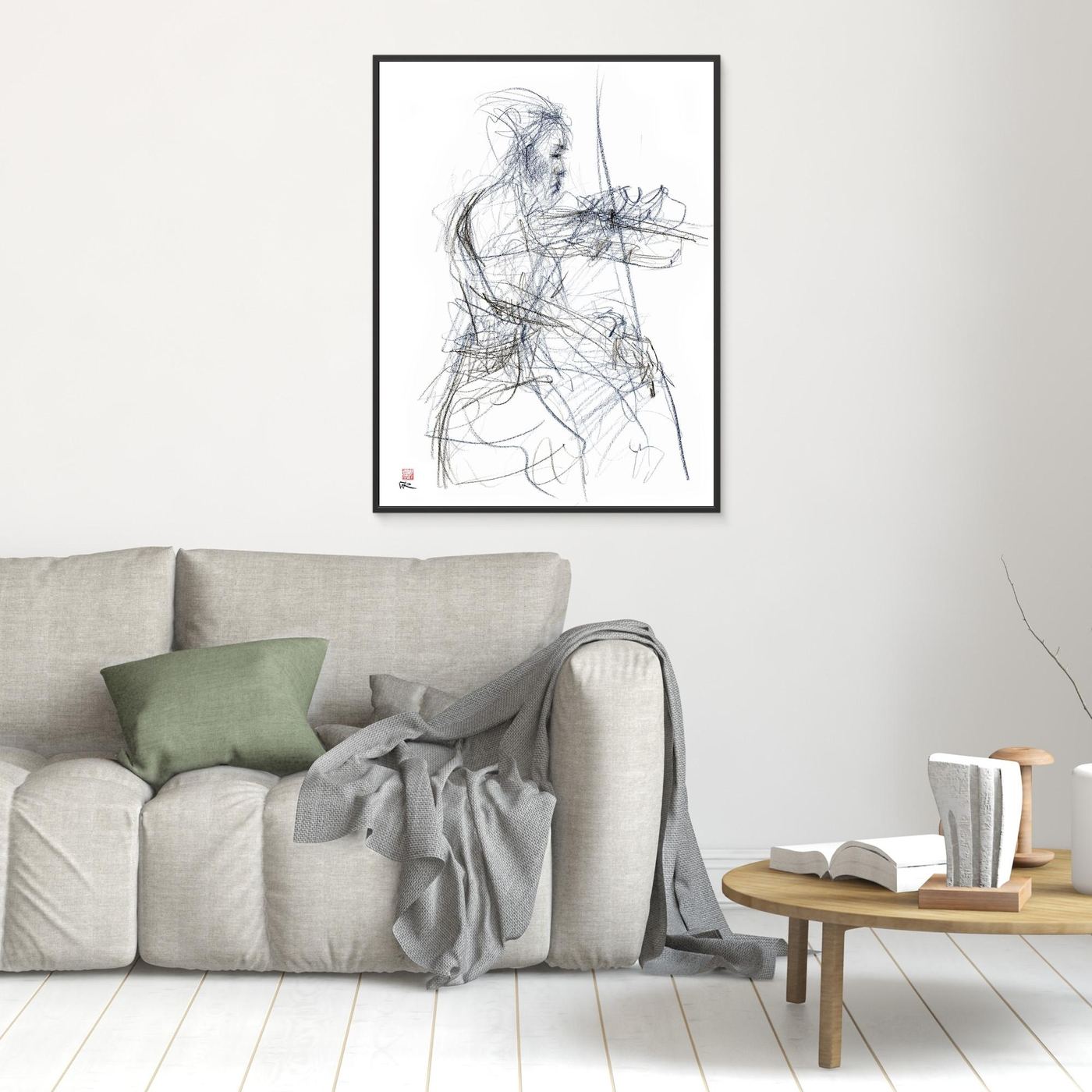 Charlotte Spruit on violin - Canvas print