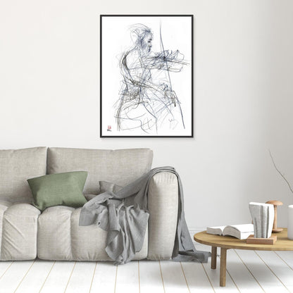 Charlotte Spruit on violin - Canvas print