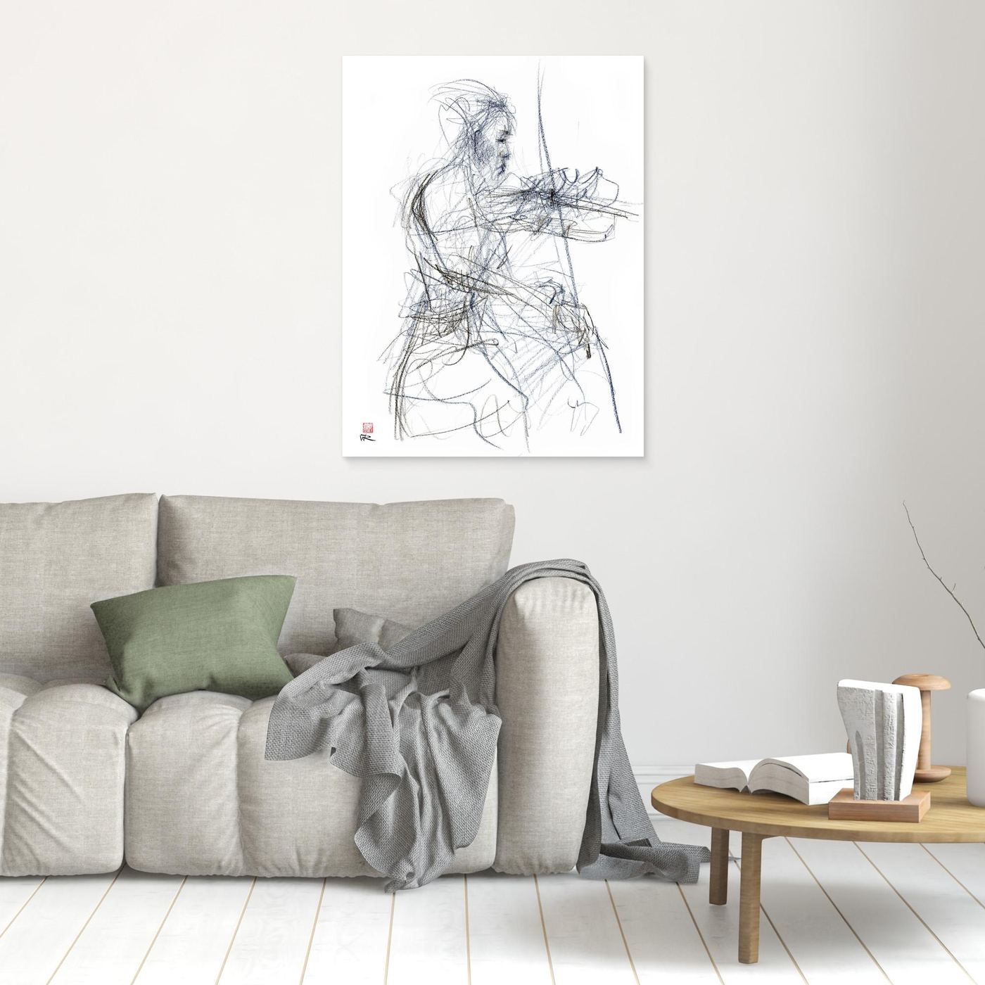 Charlotte Spruit on violin - Canvas print