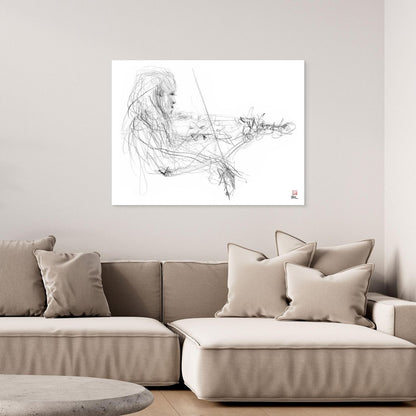 Charlotte Spruit on violin 2 - Canvas print