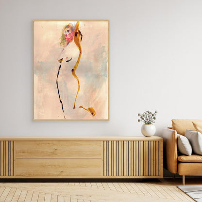 She stands alone - Canvas art print