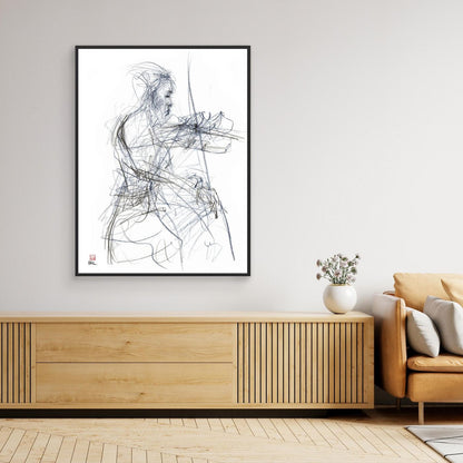 Charlotte Spruit on violin - Canvas print