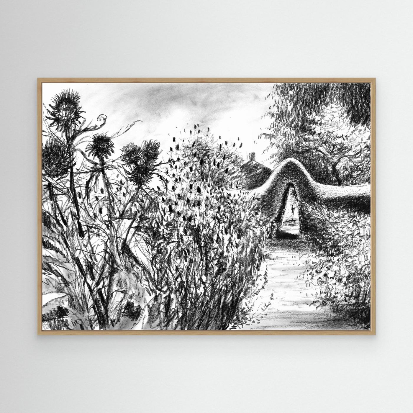 Rousham kitchen garden - Canvas art print