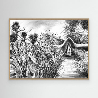 Rousham kitchen garden - Canvas art print
