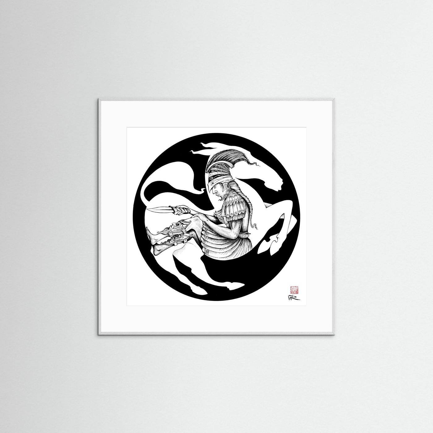 Trojan horse - Print on fine art paper