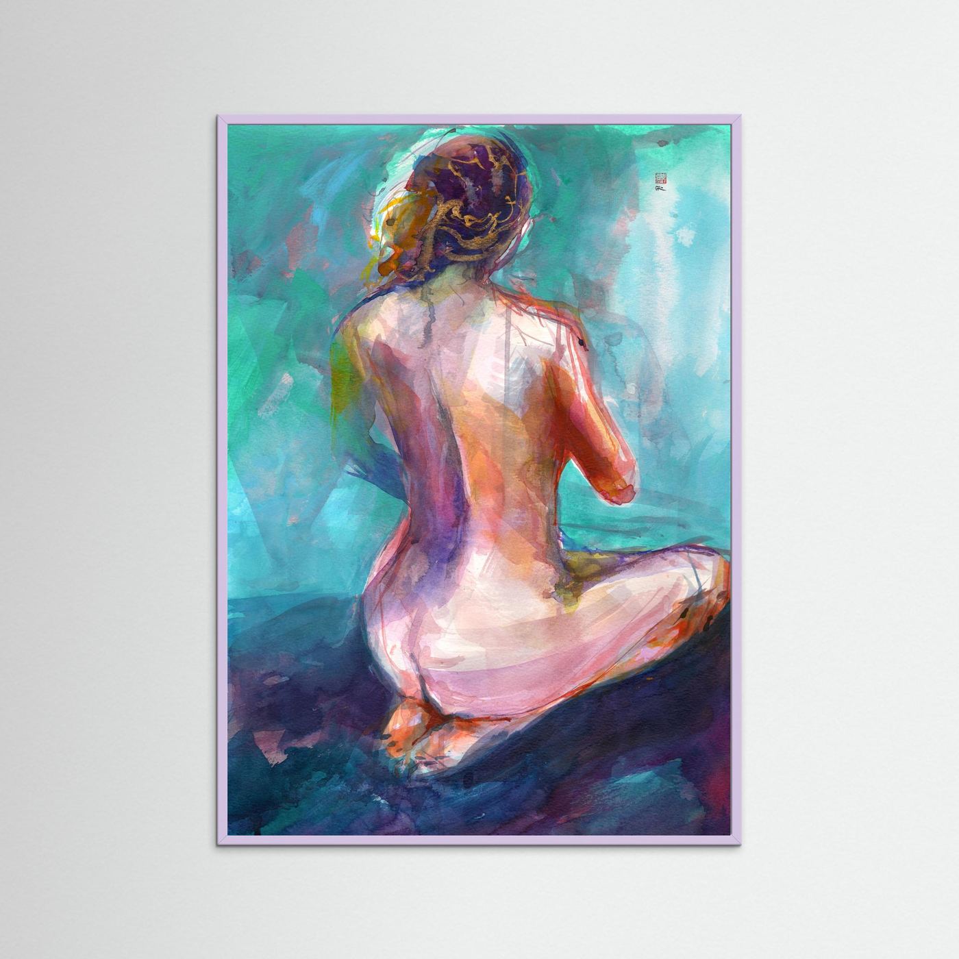 Annie on knees - Print on fine art paper