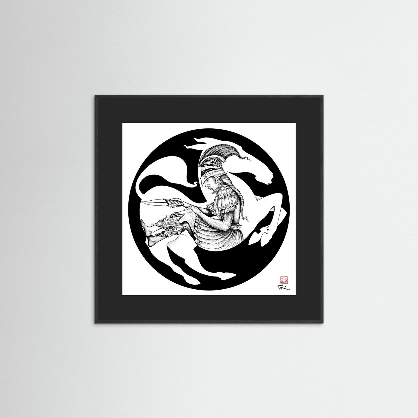 Trojan horse - Print on fine art paper