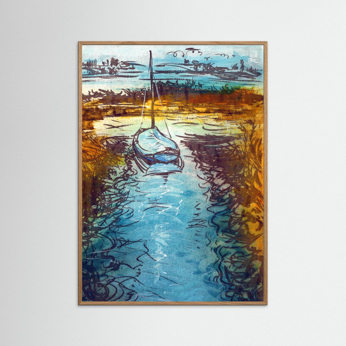 Stiffkey mooring edition 2 - Print on fine art paper