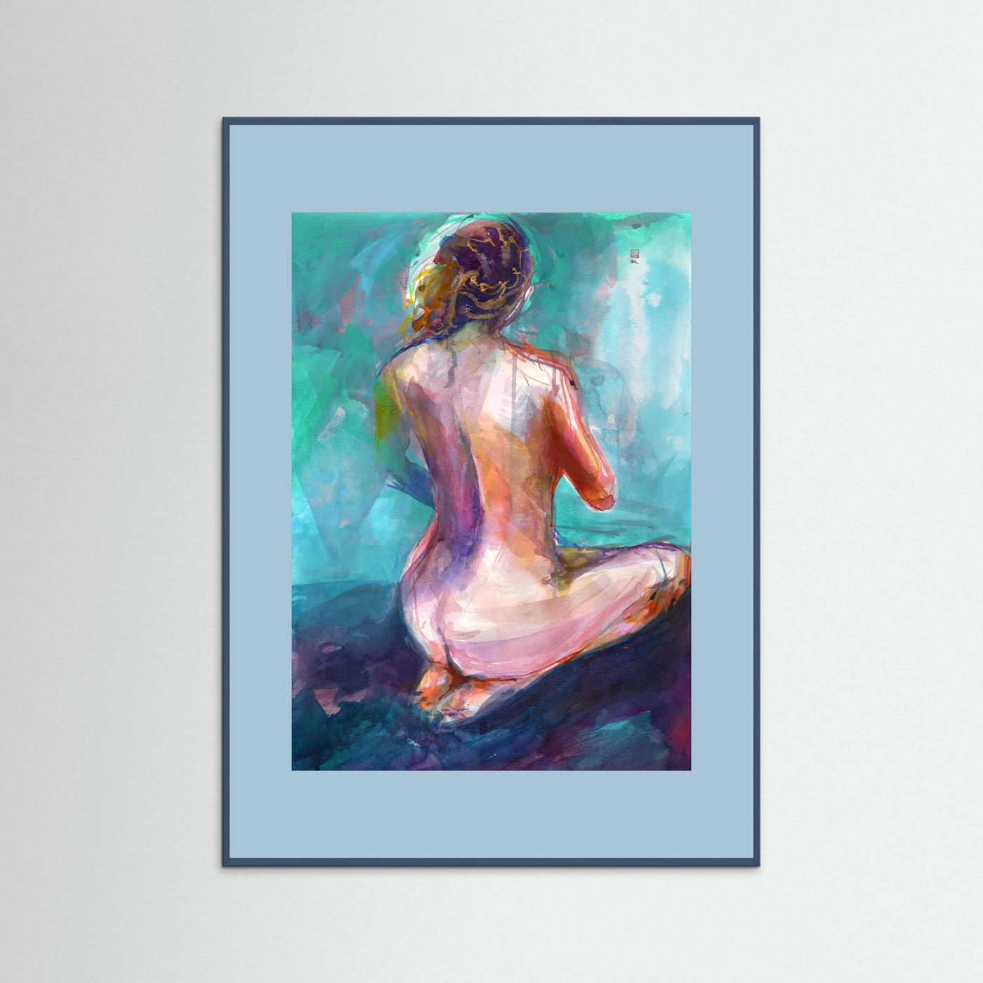 Annie on knees - Print on fine art paper
