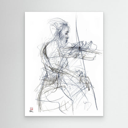 Charlotte Spruit on violin - Canvas print