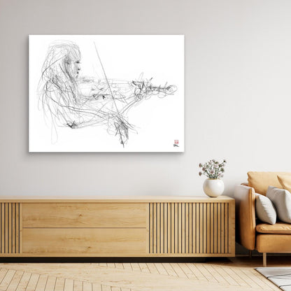 Charlotte Spruit on violin 2 - Canvas print