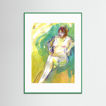 Life drawing of Kate - Print on fine art paper