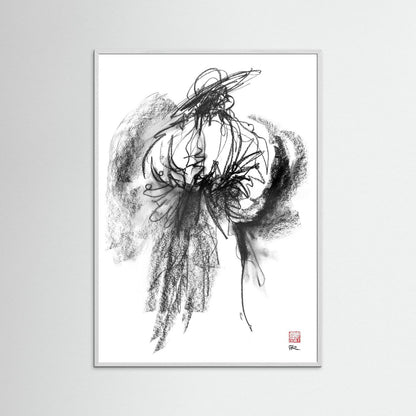 Flamenco hat - Print on fine art paper