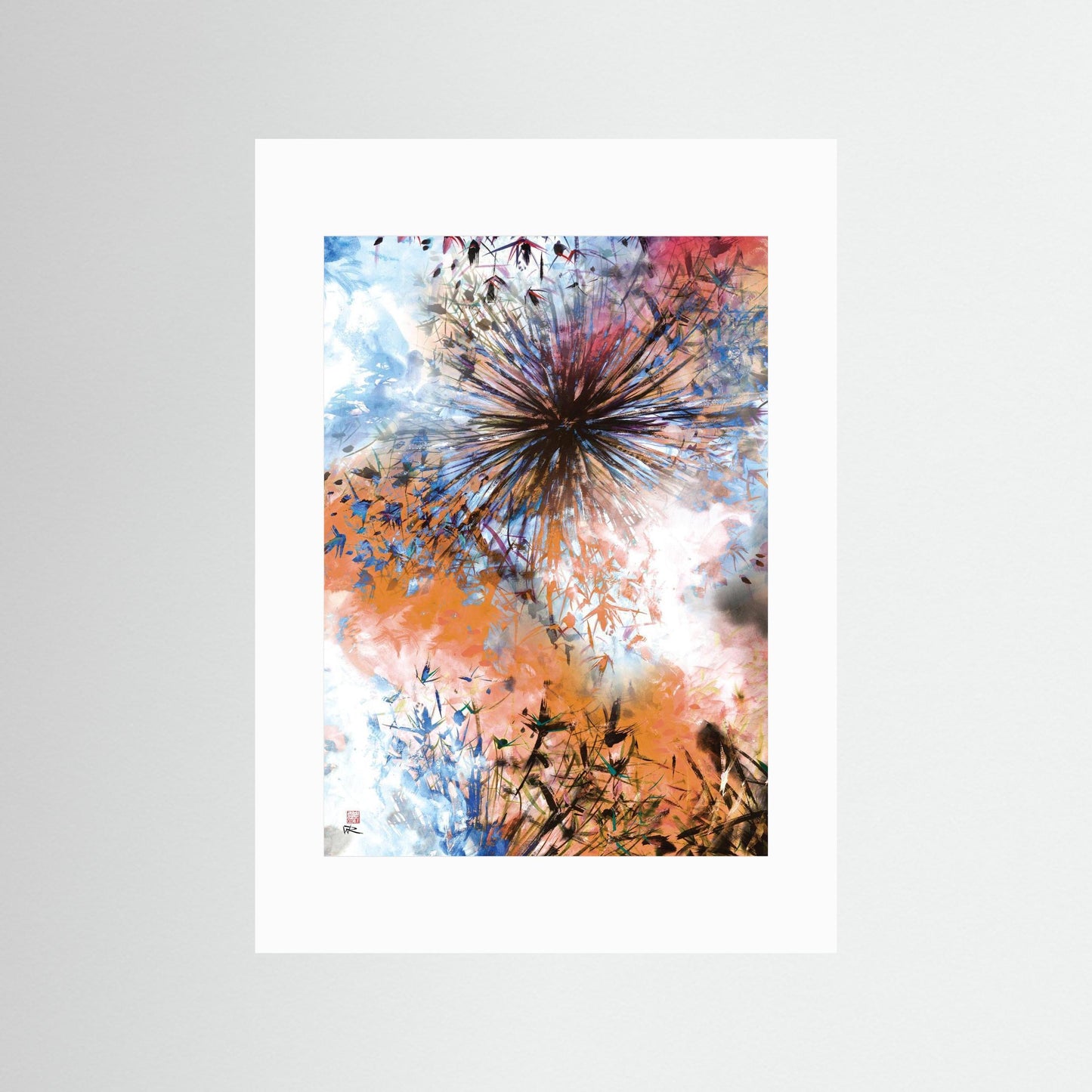 Allium abstract explosion 2 - Paper print