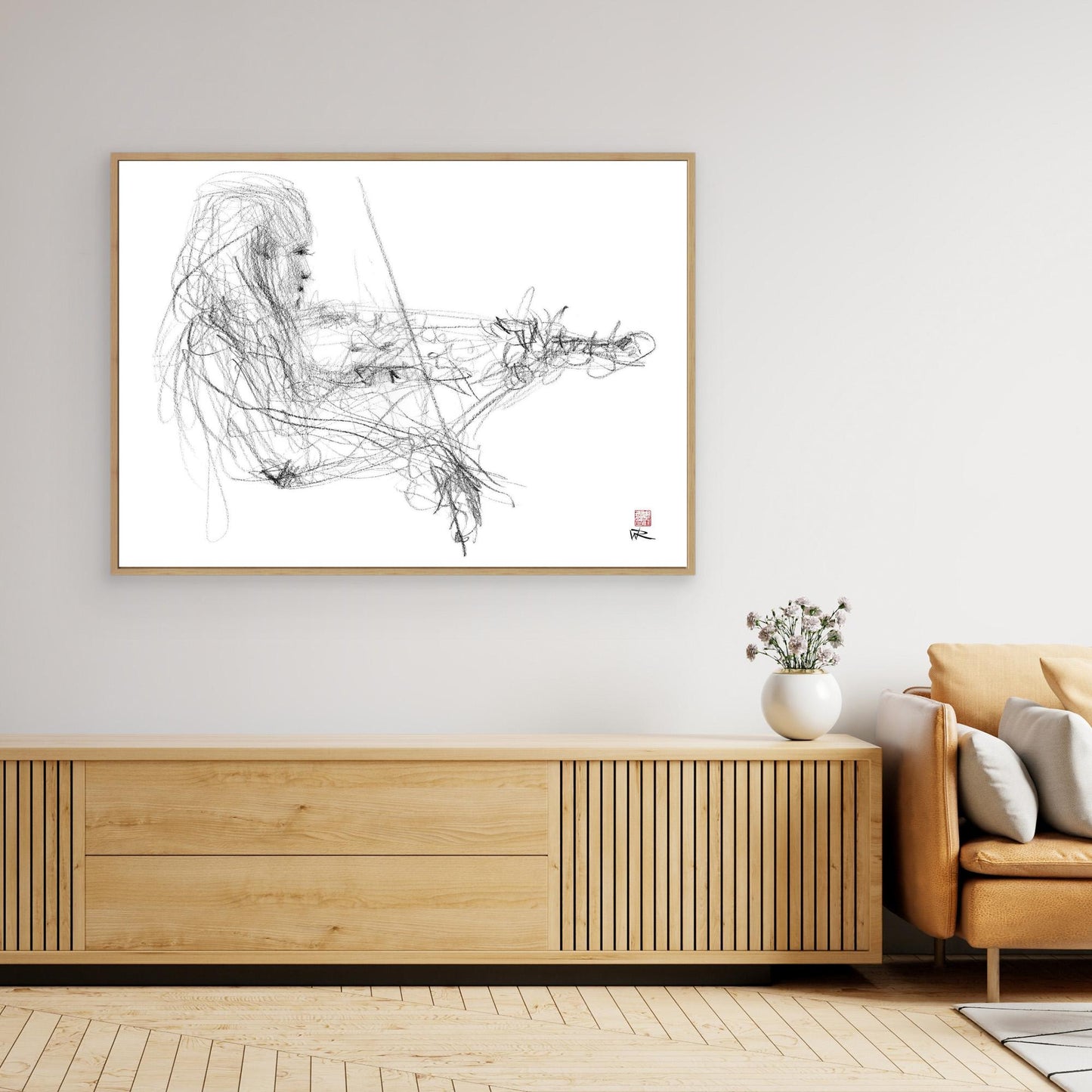 Charlotte Spruit on violin 2 - Canvas art print