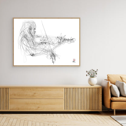 Charlotte Spruit on violin 2 - Canvas art print