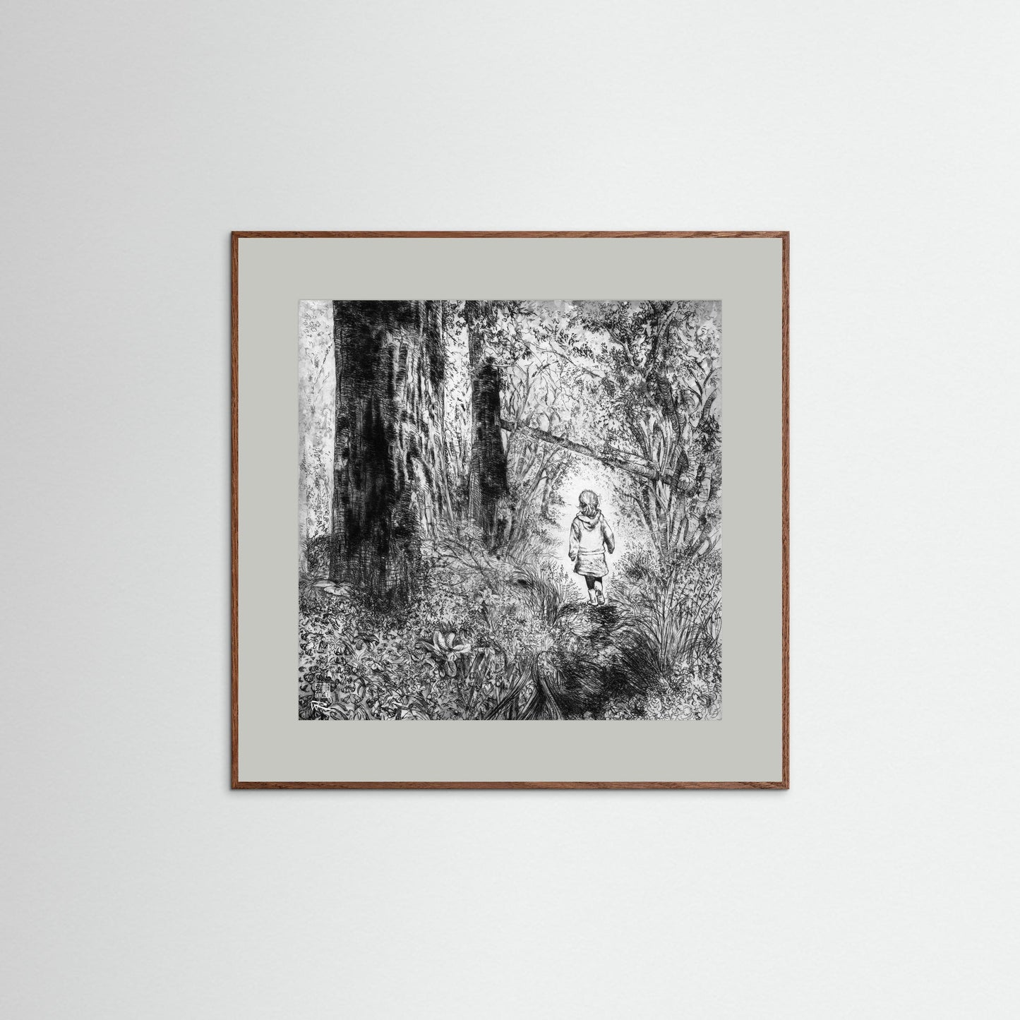 Bluebell wood edition 1: Monochrome - Paper print