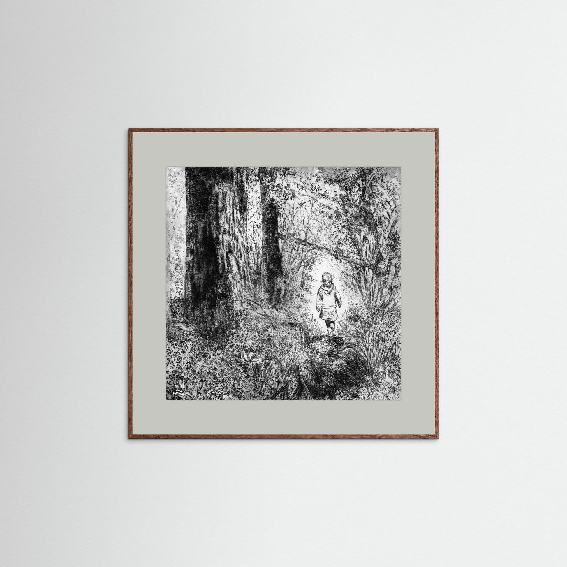 Bluebell wood edition 1: Monochrome - Paper print