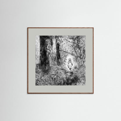 Bluebell wood edition 1: Monochrome - Paper print