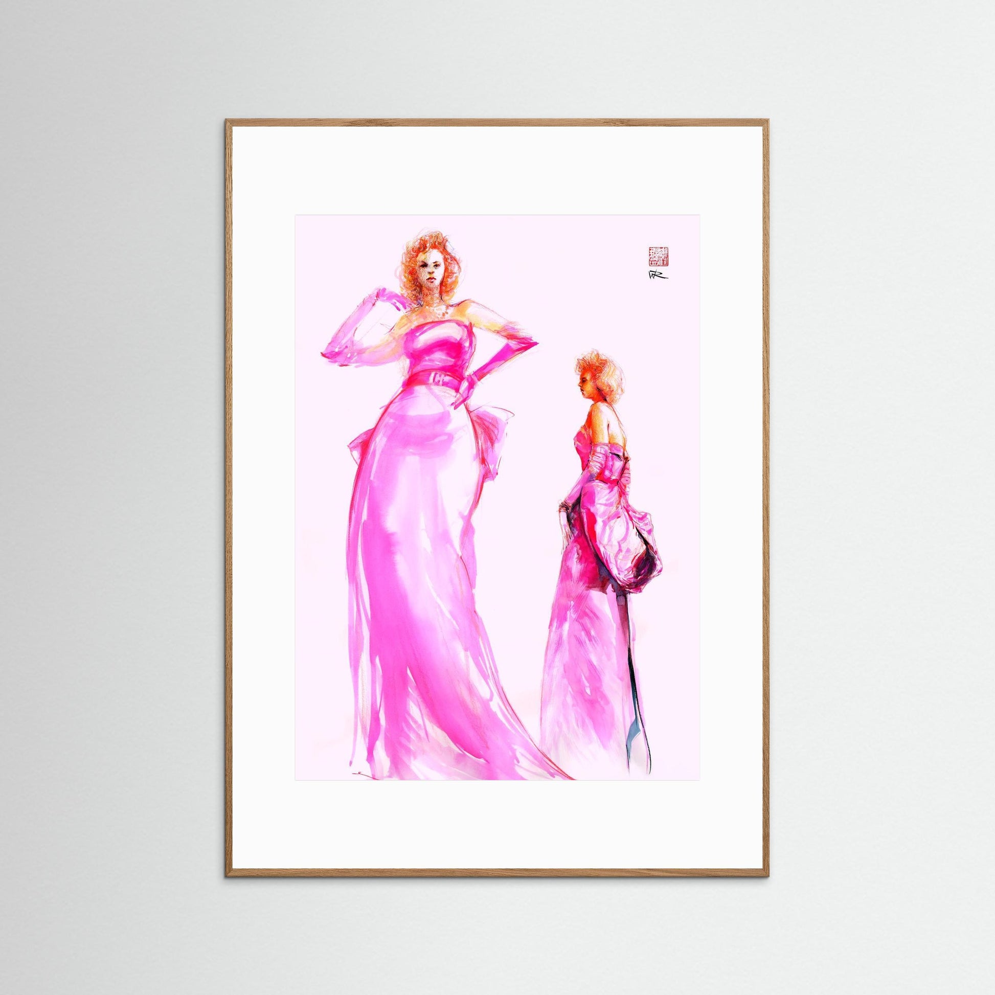 Marilyn in pink - Paper print