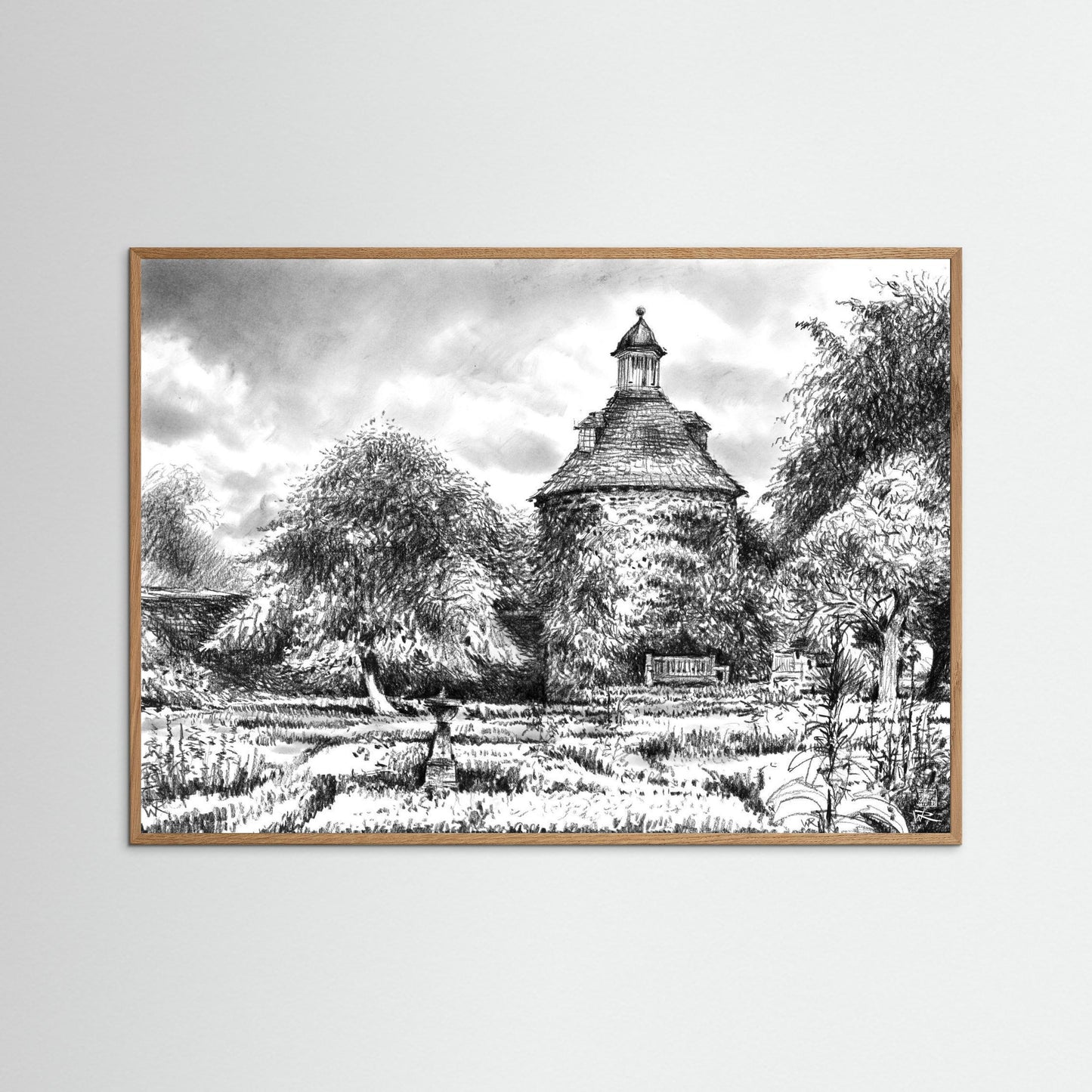 Rousham pigeon house - Paper print