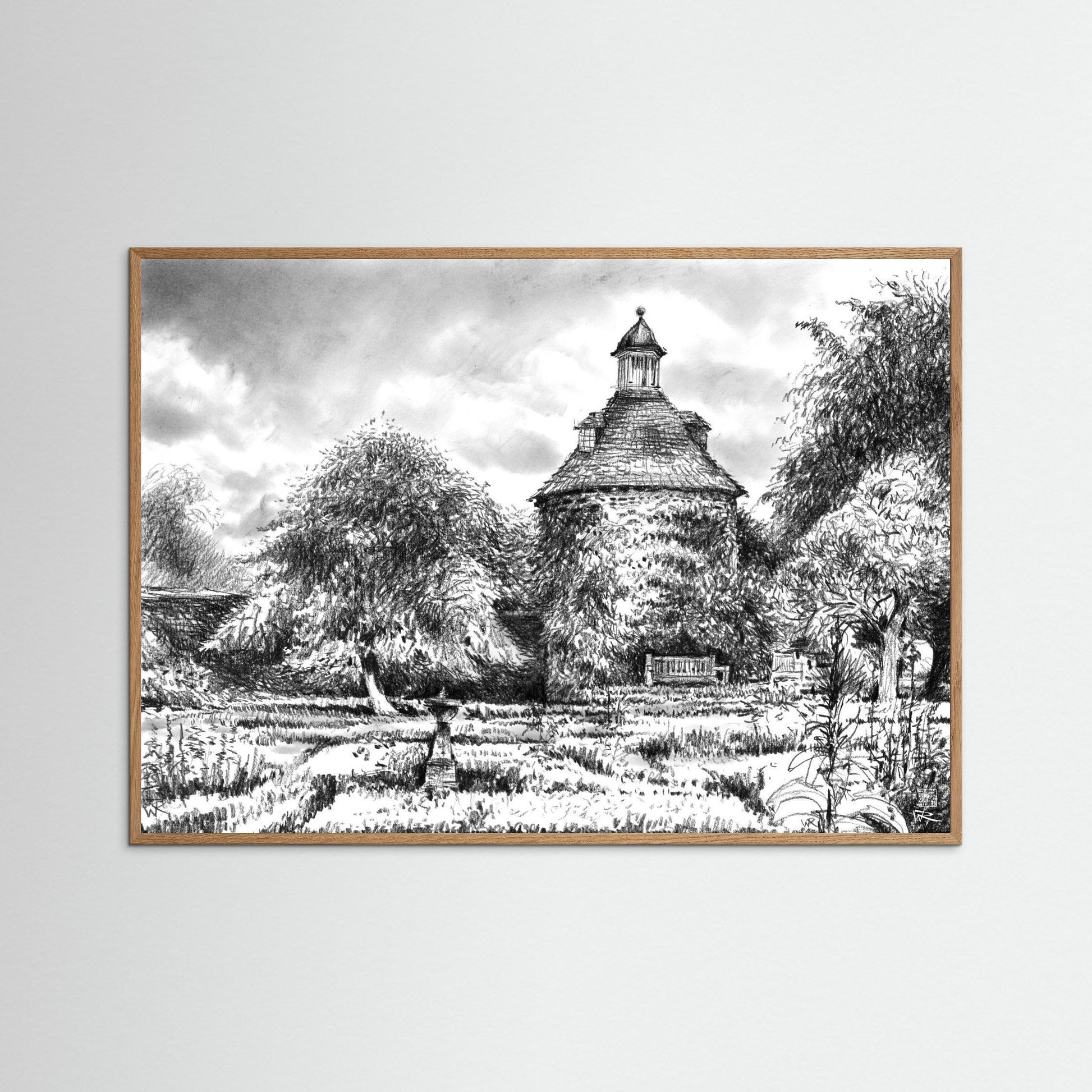 Rousham pigeon house - Paper print