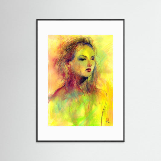 Dusky eyed beauty - Print on fine art paper