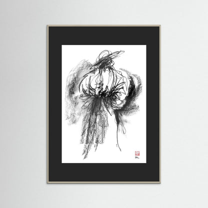 Flamenco hat - Print on fine art paper
