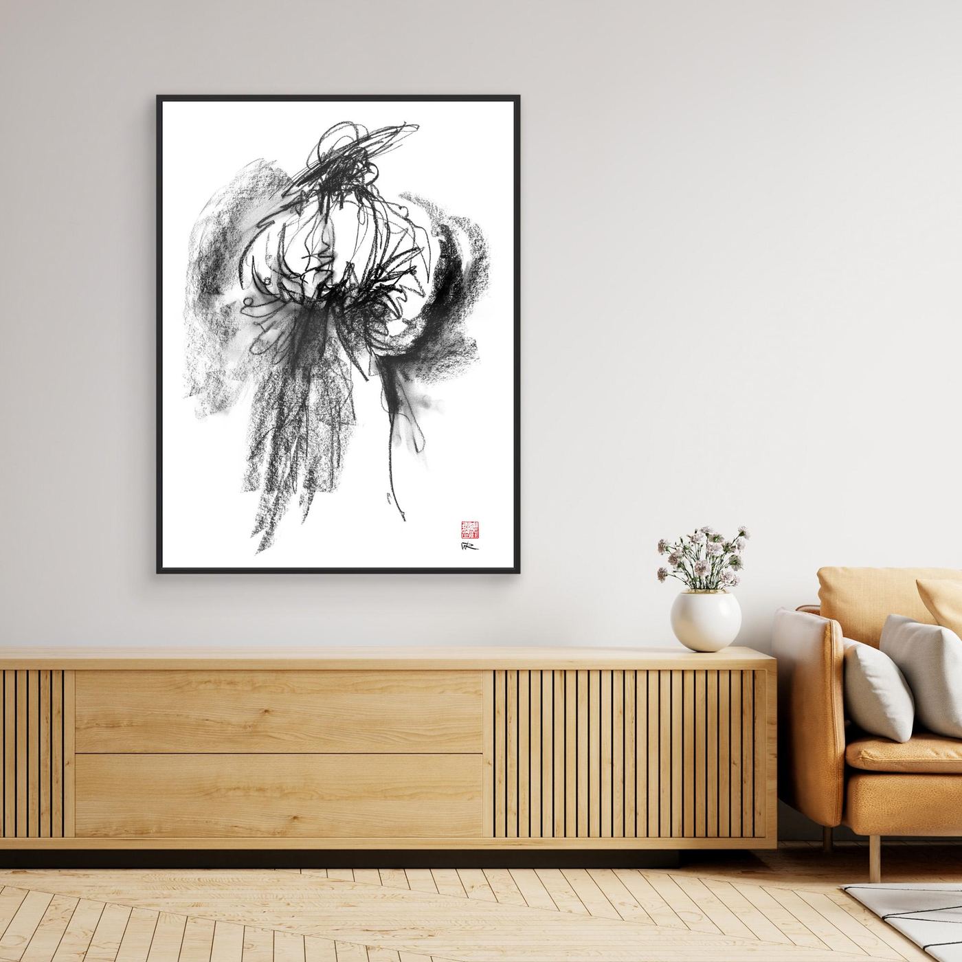 Flamenco hat - Canvas art print