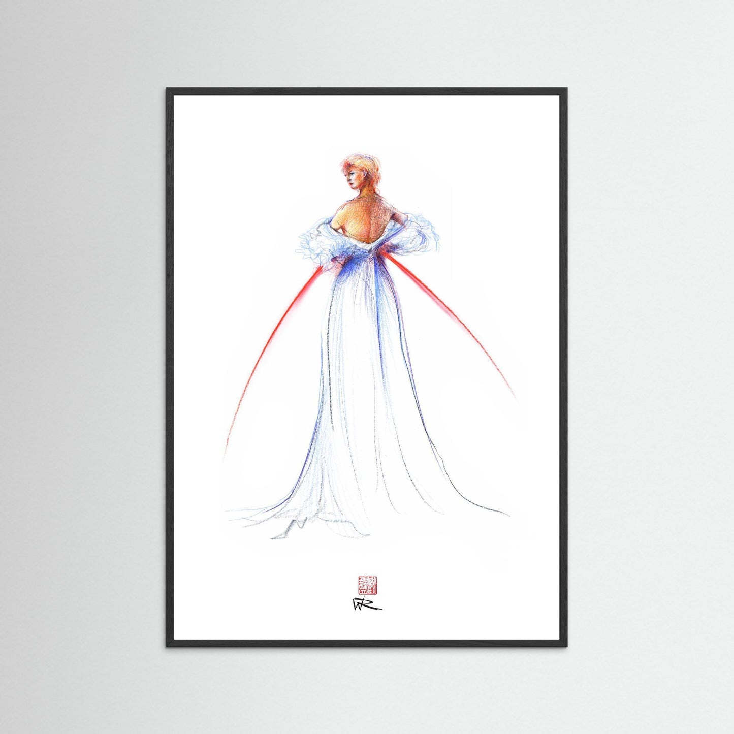 Thomas Jackson couture fashion - paper print