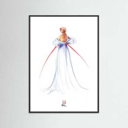 Thomas Jackson couture fashion - paper print