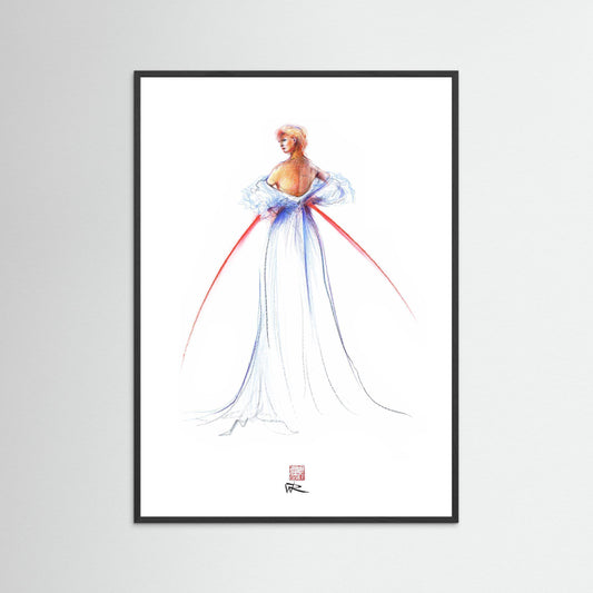 Thomas Jackson couture fashion - paper print