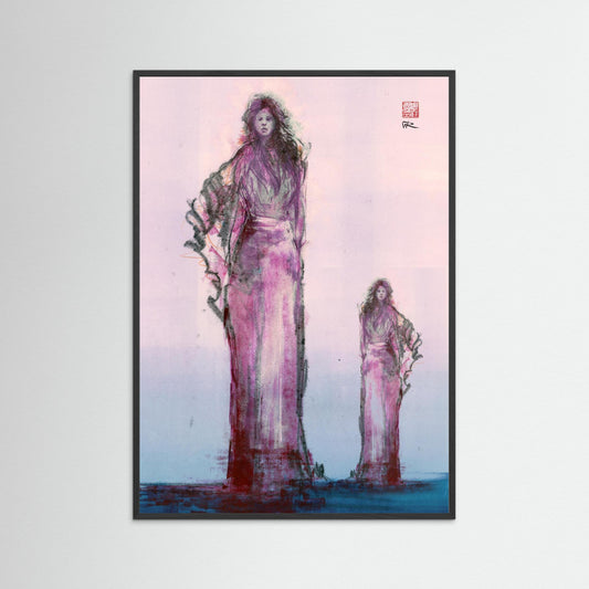 Ellipsis fashion monoprint - Paper print