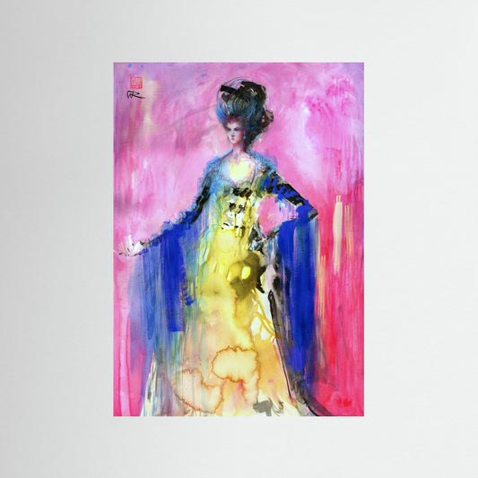 Madame de pompadour - paper print