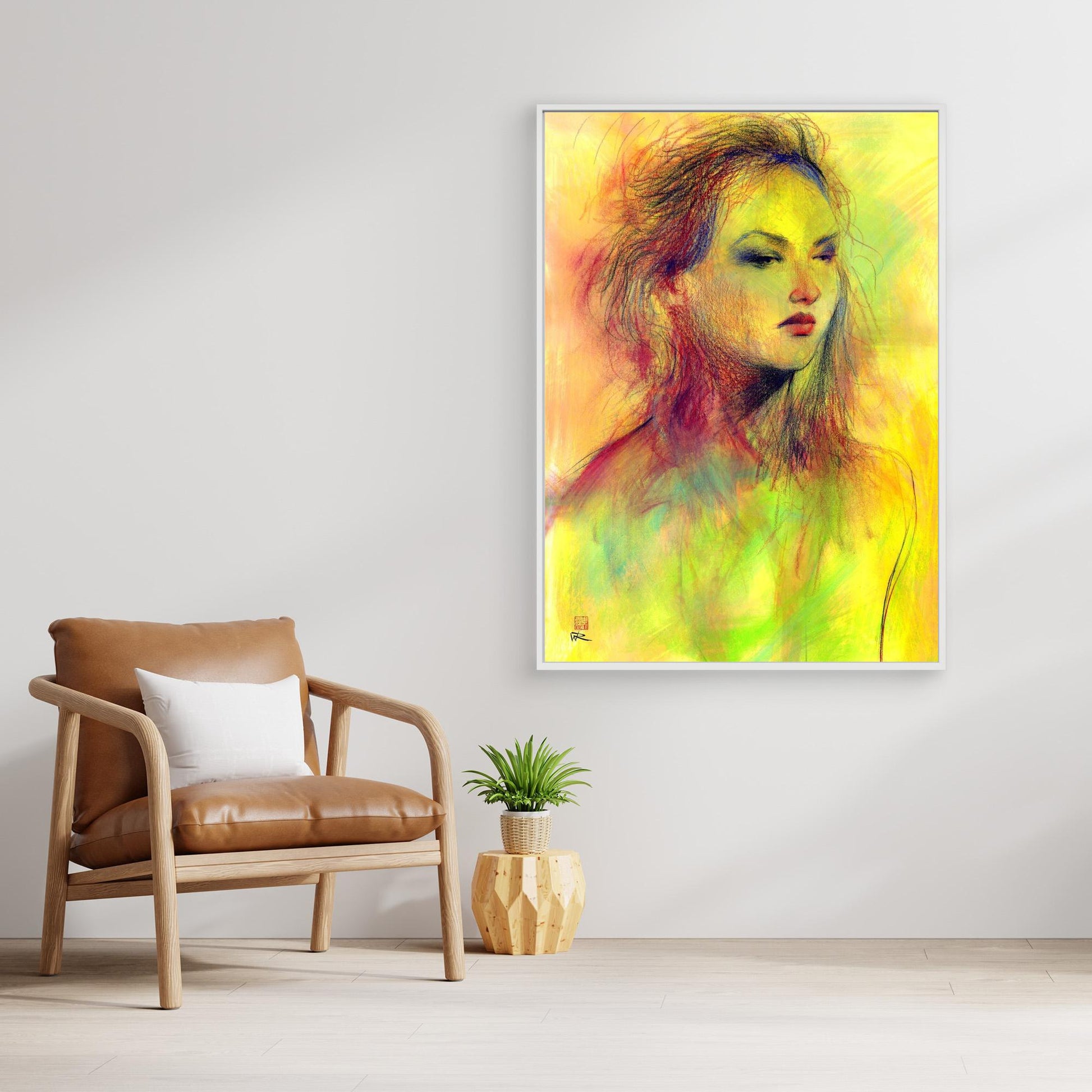 Dusky eyed beauty - Canvas art print