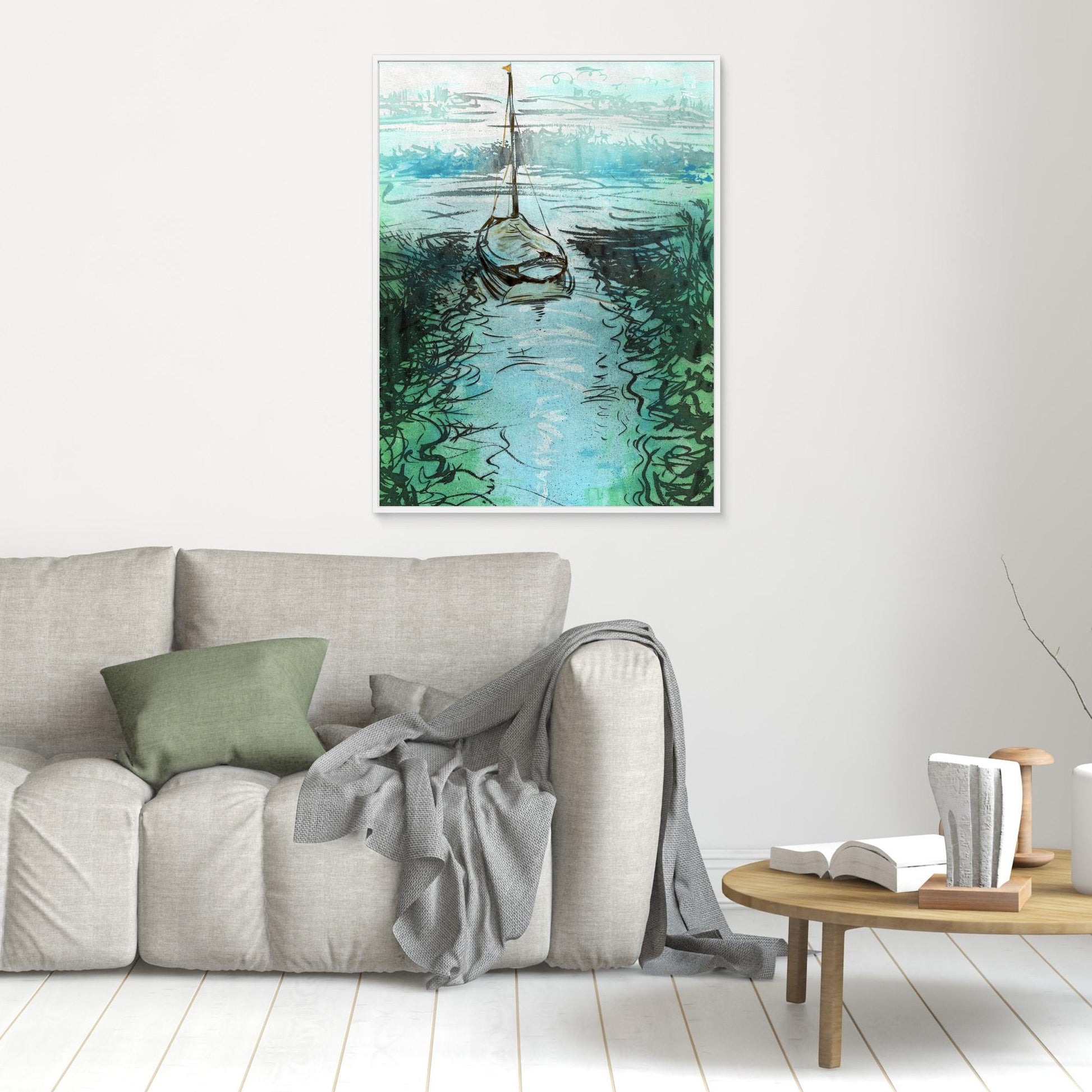 Stiffkey mooring edition 3 - Canvas print