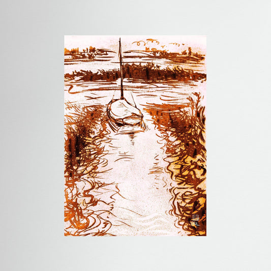 Stiffkey mooring edition 1 - paper print
