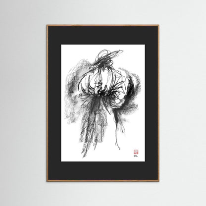 Flamenco hat - Print on fine art paper