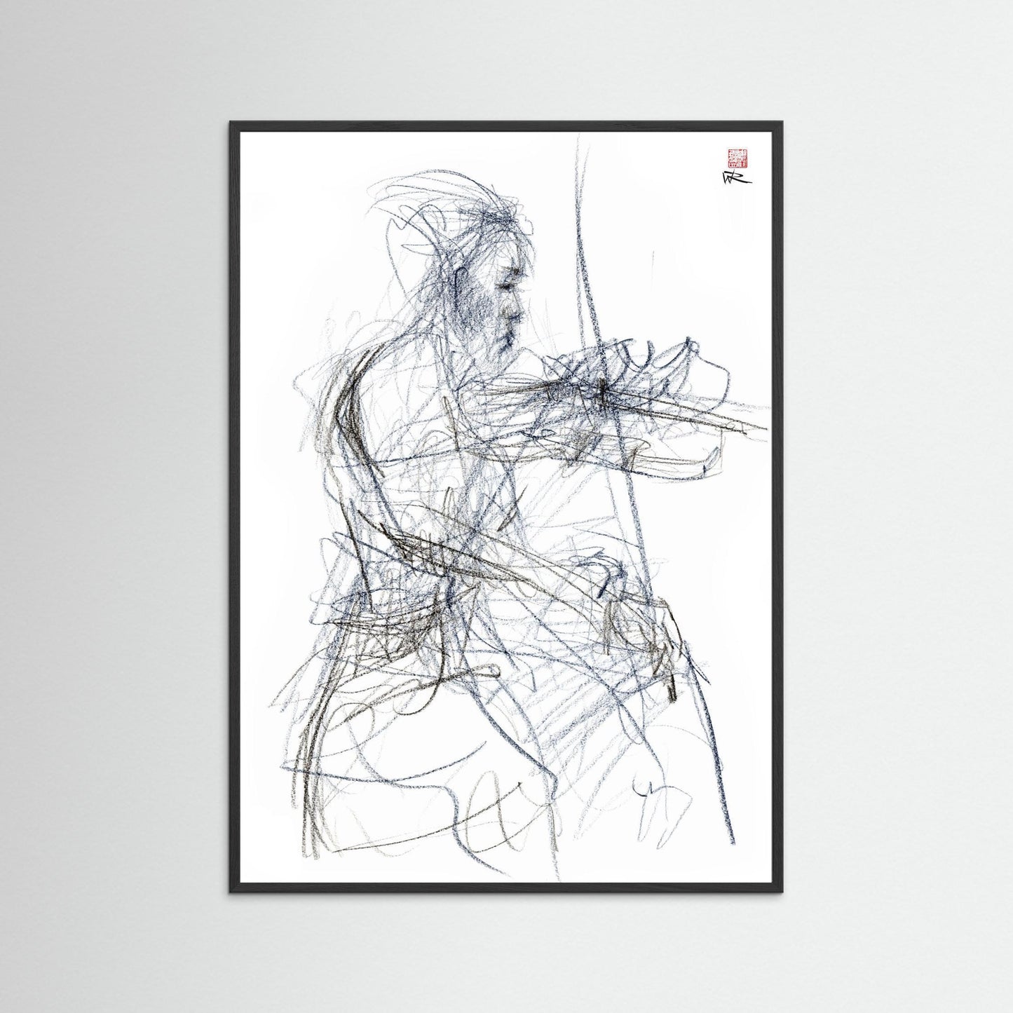 Charlotte Spruit on violin - Paper print