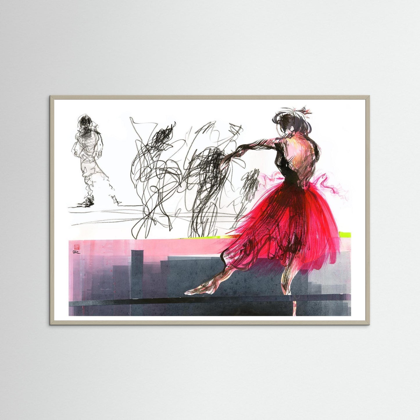 Flamenco movement - Paper print