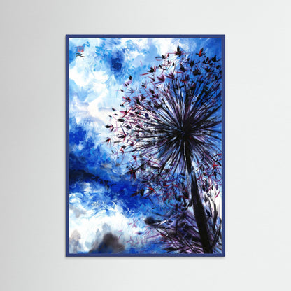 Allium blue sunshine - Paper print