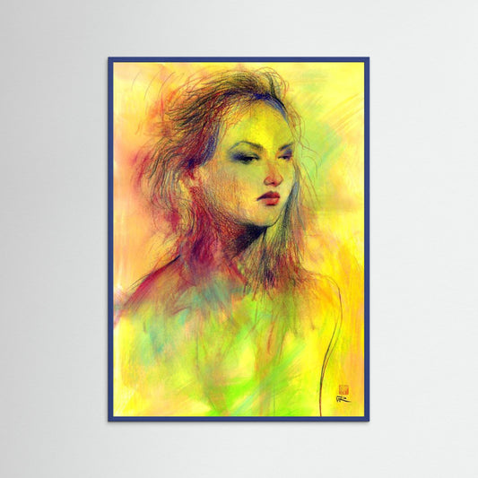 Dusky eyed beauty - Print on fine art paper