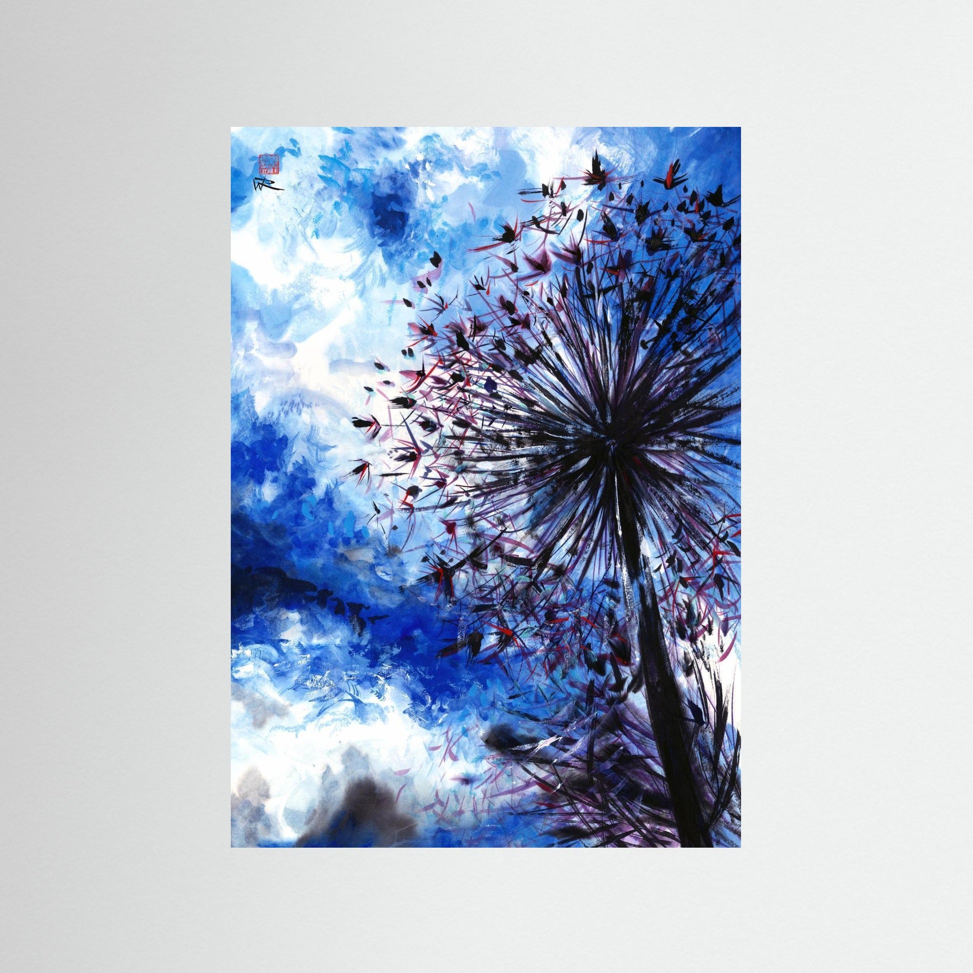 Allium blue sunshine - Paper print