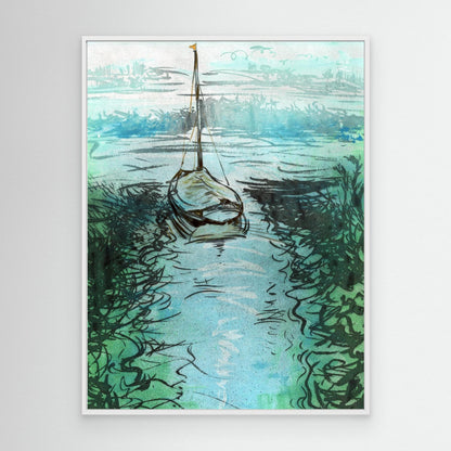 Stiffkey mooring edition 3 - Canvas print