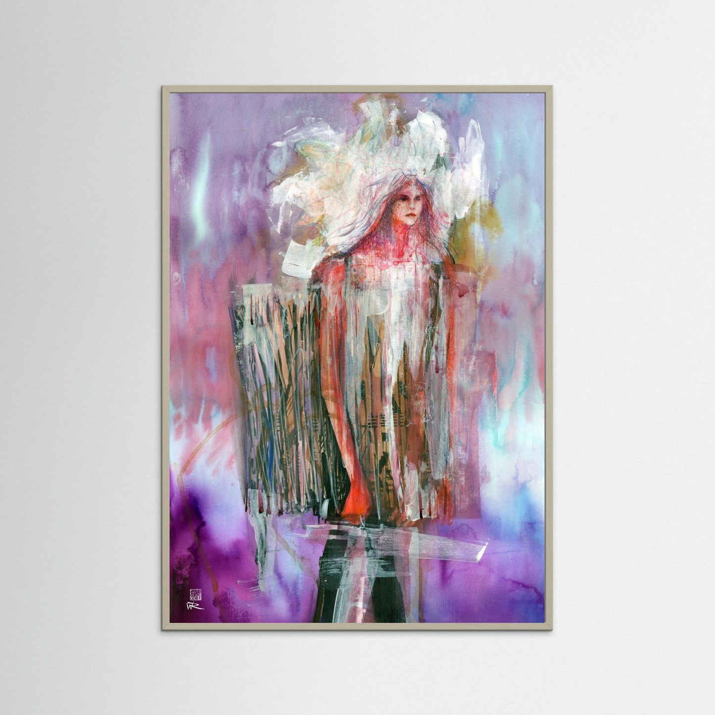 Concertina dress - Paper print