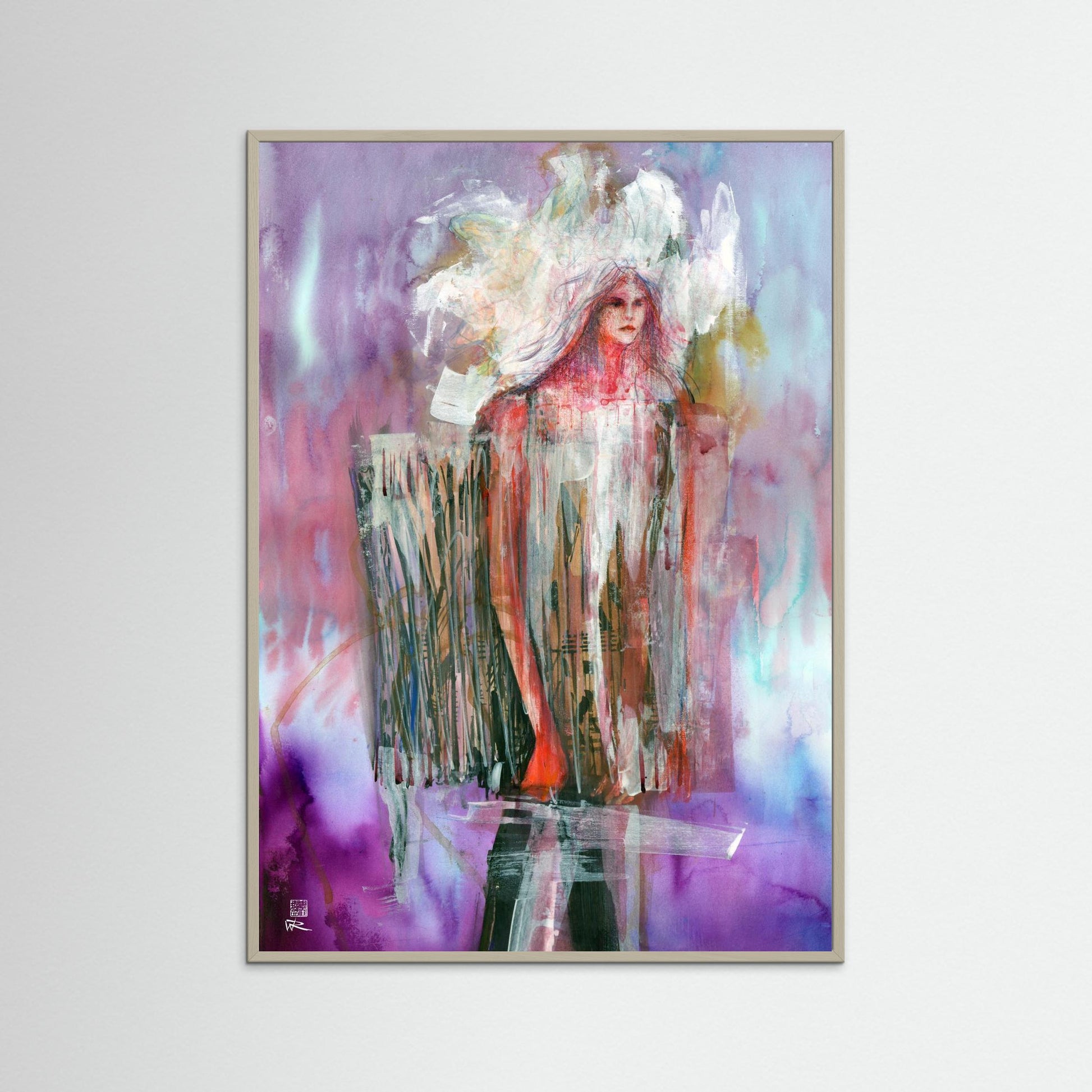 Concertina dress - Paper print