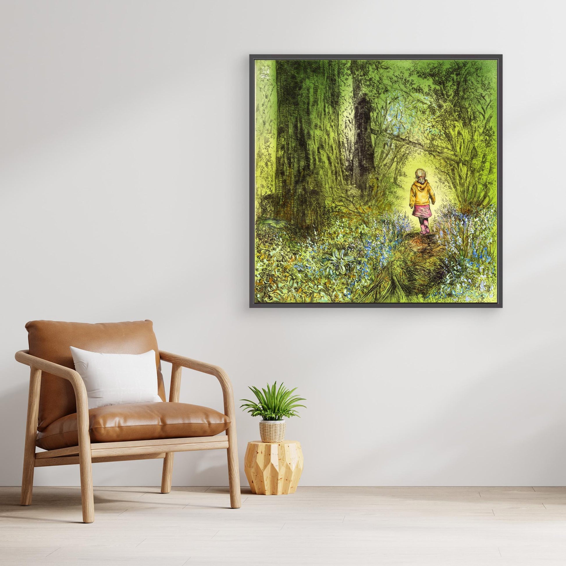 Bluebell wood edition 6 - Canvas print
