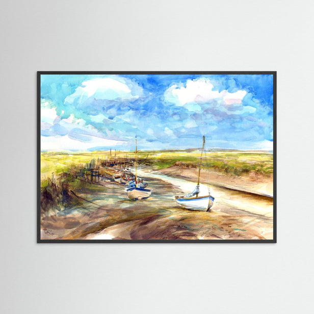 Tides out at Morston - paper print